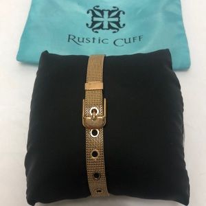 Rustic Cuff Buckle Braclets Gold New